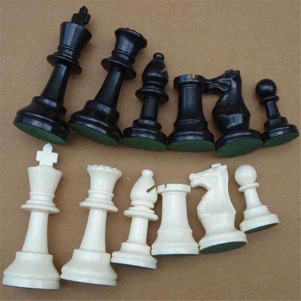 Plastic Complete Chess Piece Black&White