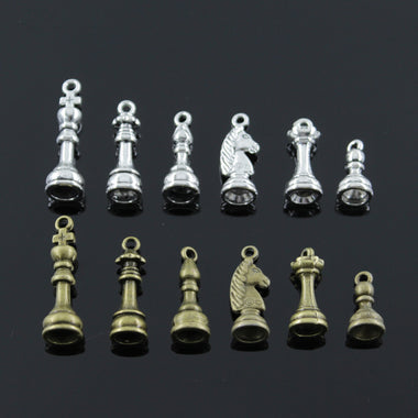 Charms Chess Hollow Antique DIY for Bracelet And Necklace