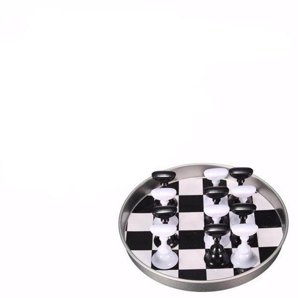Chess Board Magnetic Nail Tip Finger Manicure Holder
