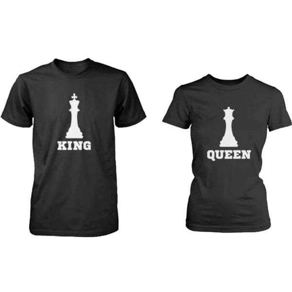 Fashion Coupled Shirt Chess Pieces King Queen