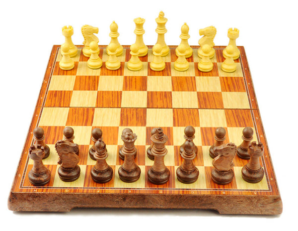 New Checkers Folding Magnetic Chess Game Set