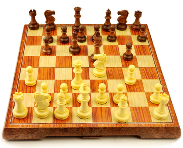 New Checkers Folding Magnetic Chess Game Set