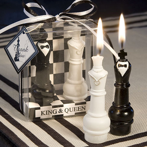 King And Queen Chess Candles
