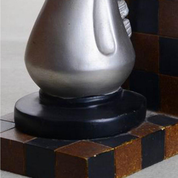 Vintage Style Decorative Chess Design Bookshelf